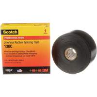 Ruban d'&eacute;pissage sans support en caoutchouc de calibre professionnel Scotch, 50,8 mm (2") la x 9 m (30') lo, 30 mils, Noir Les Distributions ICE