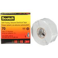Ruban isolant en caoutchouc de silicone autofusionnant Scotch, 25,4 mm (1") x 9 m (30'), Gris, 12 mils Les Distributions ICE