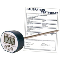 Thermom&egrave;tre avec certificat de calibration, Contact, Num&eacute;rique, -40-450°F (-40-230°C) Les Distributions ICE
