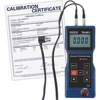 Thickness Gauge with Calibration Certificate, Digital Display, Ultrasound, 0.05" to 7.9" (1.5 mm to 200 mm) Range Les Distributions ICE
