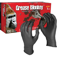 Grease Monkey&reg; Disposable Gloves, Large, Nitrile, 5-mil, Powder-Free, Black Les Distributions ICE