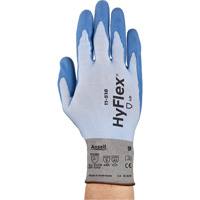 HyFlex &reg; 11-518 Gloves, Size Small/7, 18 Gauge, Polyurethane Coated, Dyneema&reg; Shell, ASTM ANSI Level A2/EN 388 Level B Les Distributions ICE