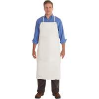 Tablier en PVC AlphaTec 56-101, PVC/Vinyle, Blanc, 33" la x 44" lo Les Distributions ICE