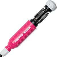 Original Pink 15-in-1 Multi-Bit Screwdriver, 8-37/50" L, Textured Handle Les Distributions ICE