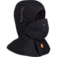 565A Flame Resistant Quilted Long Neck Hardhat Liner, Black, Cotton Les Distributions ICE