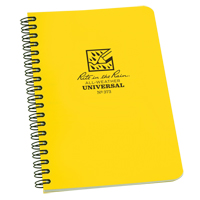 Side-Spiral Notebook, Soft Cover, Yellow, 64 Pages, 4-5/8" W x 7" L Les Distributions ICE