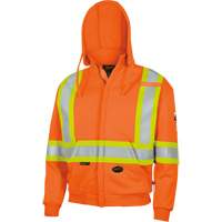 338SF Capuche &agrave; fermeture &eacute;clair ignifug&eacute;e, Hommes, T-Grand, Orange haute visibilit&eacute;, 22 cal/cm² Les Distributions ICE