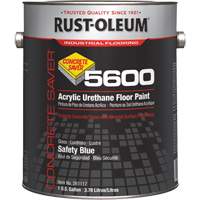 Concrete Saver 5600 System Acrylic Floor Paint, 1 gal., Water-Based, Gloss, Blue Les Distributions ICE