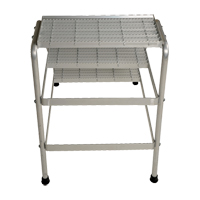 Escabeau en aluminium, 3 marches, 34-9/16" x 22-13/16" x Hauteur 30" Les Distributions ICE