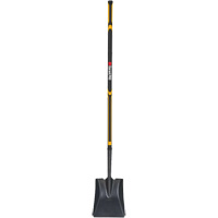 Pro Square Point Shovel, Fibreglass, Tempered Steel Blade, Straight Handle, 48" Long Les Distributions ICE