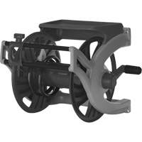Deluxe Wall-Mount Hose Reel, 225', Aluminum/Poly-Plastic Les Distributions ICE