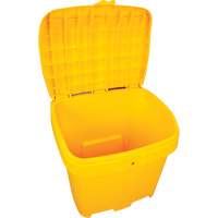 Salt & Sand Storage Bins, With Hasp, 21" x 27" x 26", 4.24 cu. ft., Yellow Les Distributions ICE