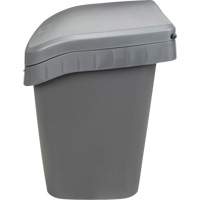 Bacs d'entreposage pour sel & sable, Avec Moraillon, 21" x 27" x 26", 4,24 pi³, Gris Les Distributions ICE