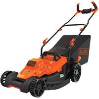 Lawn Mower with Comfort Grip Handle, Push Walk-Behind, Electric, 17" Cutting Width Les Distributions ICE