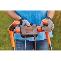 Lawn Mower with Comfort Grip Handle, Push Walk-Behind, Electric, 17" Cutting Width Les Distributions ICE