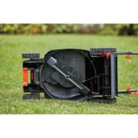 Lawn Mower with Comfort Grip Handle, Push Walk-Behind, Electric, 17" Cutting Width Les Distributions ICE