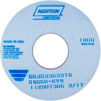 Tool Room Wheel, Type 01, Ceramic Alumina, 14" x 1" Les Distributions ICE