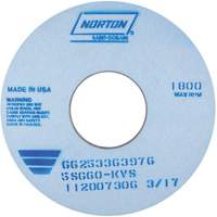 Tool Room Wheel, Type 01, Ceramic Alumina, 14" x 1" Les Distributions ICE