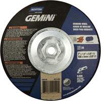Gemini&reg; Saucer Wheel, 7" x 1/4", 5/8"-11 Arbor, Aluminum Oxide, Type 28 Les Distributions ICE
