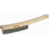 Long Handle Industrial-Duty Scratch Brush, Carbon Steel, 3 x 19 Wire Rows, 13-3/4" Long Les Distributions ICE