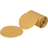 Rouleau de disques abrasifs dor&eacute;s en papier Stikit 216U, 6" dia., Grain P360, Oxyde d'aluminium Les Distributions ICE