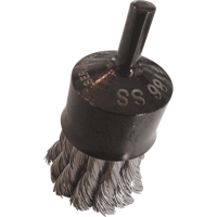 Knotted Wire End Brushes, 1" Dia., 0.014" Wire Dia., 1/4" Shank Les Distributions ICE