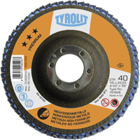 Disque &agrave; lamelles en aluminium 4-1/2", 4-1/2" x 7/8", Type 29, Grain 40, C&eacute;ramique Les Distributions ICE
