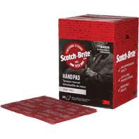 Tampons manuels Scotch-Brite 7447, Oxyde d'aluminium, 9" x 6", Grain Tr&egrave;s fin Les Distributions ICE