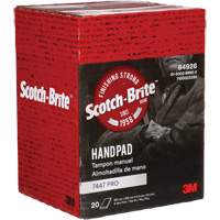 Tampons manuels Scotch-Brite 7447, Oxyde d'aluminium, 9" x 6", Grain Tr&egrave;s fin Les Distributions ICE