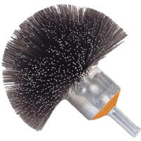 Brosse sph&eacute;rique mont&eacute;e &agrave; fils cr&ecirc;p&eacute;s, 1-1/2", Fils 0,008", Tige 1/4" Les Distributions ICE