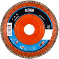 Premium LongLife Flap Disc, 4-1/2" x 7/8", Type 27, 120 Grit, Zirconium Les Distributions ICE