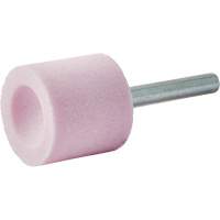Vitrified Bond Mounted Point, A38, Aluminum Oxide, 1" Dia., 1" L, 80 Grit Les Distributions ICE