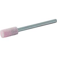 Vitrified Bond Mounted Point, W163, Aluminum Oxide, 1/4" Dia., 1/2" L, 80 Grit Les Distributions ICE