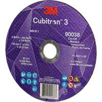Meule &agrave; tronçonner Cubitron 3, 6" x 0,045", Type T27, C&eacute;ramique, 10 200 Tr/min Les Distributions ICE