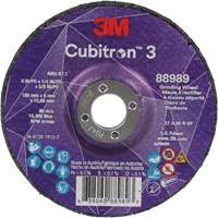 Meule a moyeu d&eacute;port&eacute; Cubitron 3, 4" x 1/4", Arbre 5/8", C&eacute;ramique, Type T27 Les Distributions ICE
