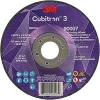 Meule a moyeu d&eacute;port&eacute; Cubitron 3, 5" x 1/4", Arbre 7/8", C&eacute;ramique, Type T27 Les Distributions ICE