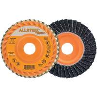Disque &agrave; lamelles Turbo ALLSTEEL, 4-1/2" x 5/8"-11, Grain 40, Alumine de zirconium Les Distributions ICE