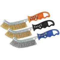 Brass Coated Steel Scratch Brush, 9-5/8" Long Les Distributions ICE