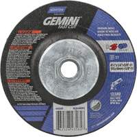 Gemini Grinding Wheel, 4-1/2" x 1/4", 5/8"-11 Arbor, Aluminum Oxide, Type 27 Les Distributions ICE