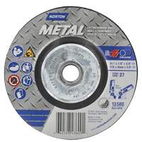 Metal Grinding & Cutting Wheel, 4-1/2" x 1/8", 5/8"-11 Arbor, Type 27, Aluminum Oxide Les Distributions ICE