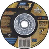 Quantum3 SG Grinding Wheel, 4-1/2" x 1/4", 5/8"-11 Arbor, Ceramic Alumina, Type 27 Les Distributions ICE