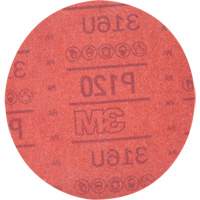 Disque abrasif rouge 01224 Hookit, 316U, dia 6", Grain P120, Oxyde d'aluminium, A Les Distributions ICE