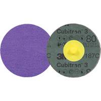 Disque en fibre Roloc Cubitron 3, 2" dia., Grain 80+, C&eacute;ramique Les Distributions ICE