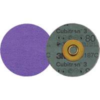 Disque en fibre Roloc Cubitron 3, 3" dia., Grain 80+, C&eacute;ramique Les Distributions ICE