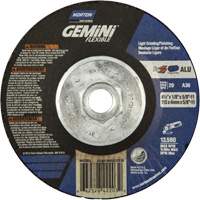 Gemini Flexible A AO Grinding and Cutting Wheel, 4-1/2" x 1/8", 5/8"-11 Arbor, Type 29, Aluminum Oxide, 13580 RPM Les Distributions ICE
