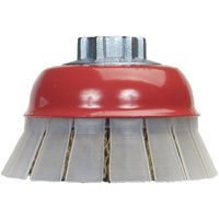 Crimped Wire Cup Brush with Protective Guard Les Distributions ICE