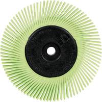 Brosse radiale en soies de pr&eacute;cision type A PN-RB avec adaptateur Scotch-Brite , C&eacute;ramique, Grain 50+, 6" dia. Les Distributions ICE