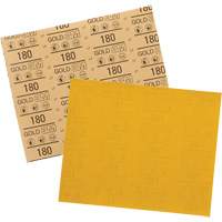 Feuille abrasive dor&eacute;e 12545, 9" x 11", Grain 180, Oxyde d'aluminium Les Distributions ICE