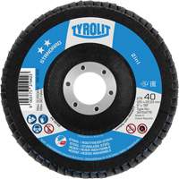 ZA 40 - B425 Standard 2-in-1 Flap Disc, 5" x 7/8", Type 27A, 40 Grit, Zirconia Alumina Les Distributions ICE