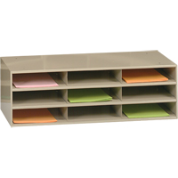 Organisateurs de donn&eacute;es, Stationnaire, 9 fentes, Acier, 33-3/4" la x 11-5/8" p x 10-3/4" h Les Distributions ICE